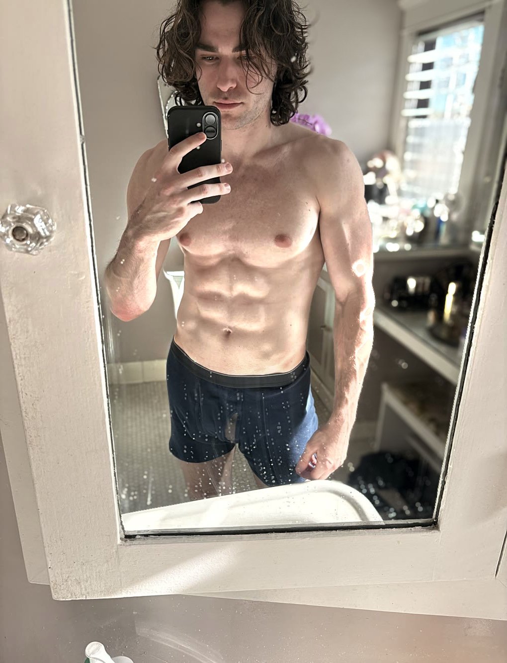Max, after, in the same mirror